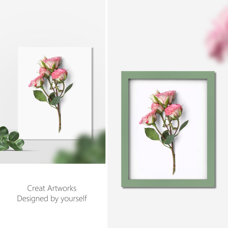 لوحة حصيرة Egofine مكونة من 14 قطعة، لوحة دعم مقاس 11 × 14، لوحة حصيرة بيضاء غير مقطوعة خالية من الأحماض للصور والصور والإطارات والأعمال الفنية والدهانات - Image 4